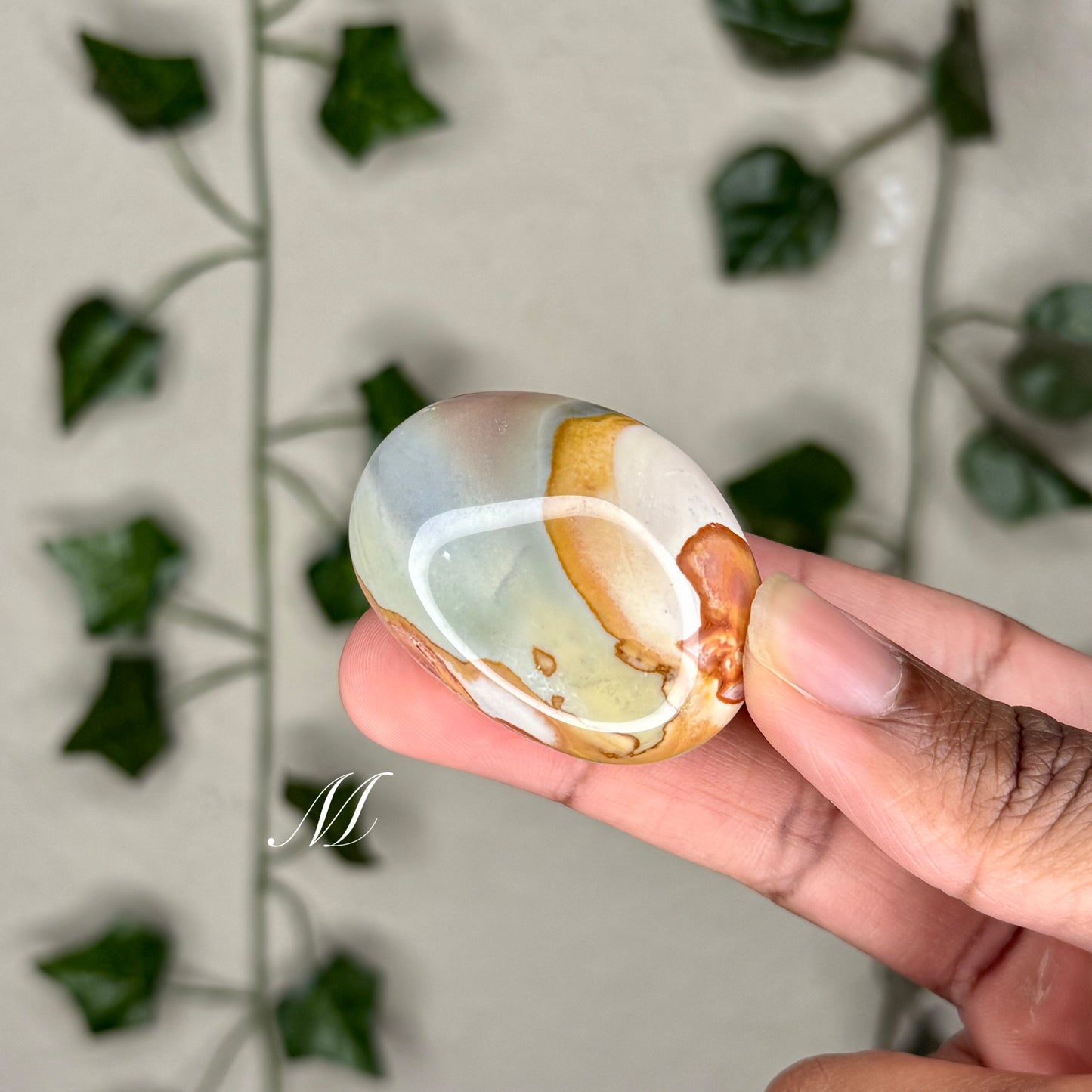Polychrome Jasper Palm Stones