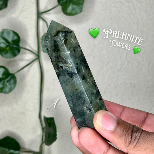 Prehnite Obelisks