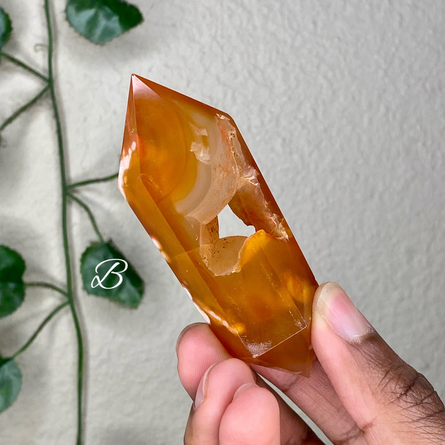 Carnelian X Flower Agate DT's