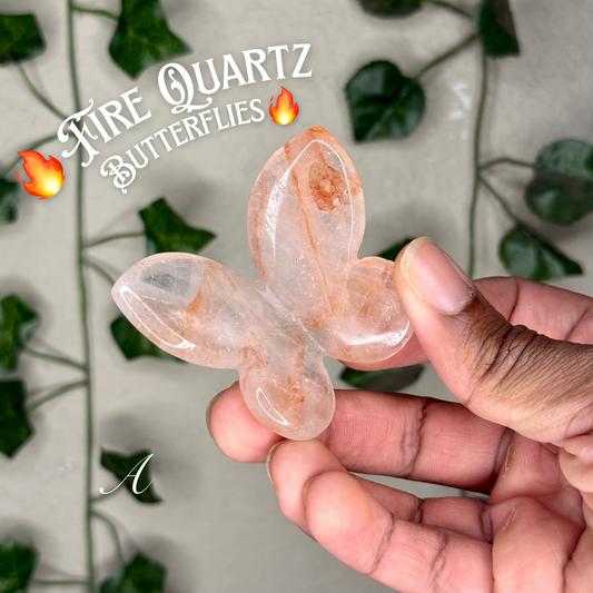 Fire Quartz 3D Butterflies