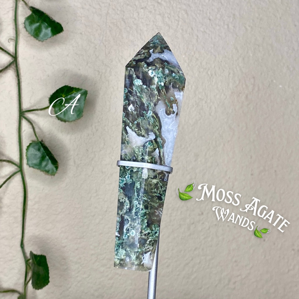 Moss Agate Wands